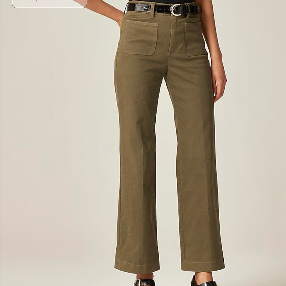 J. Crew Olive Green Boot-Cut Pants